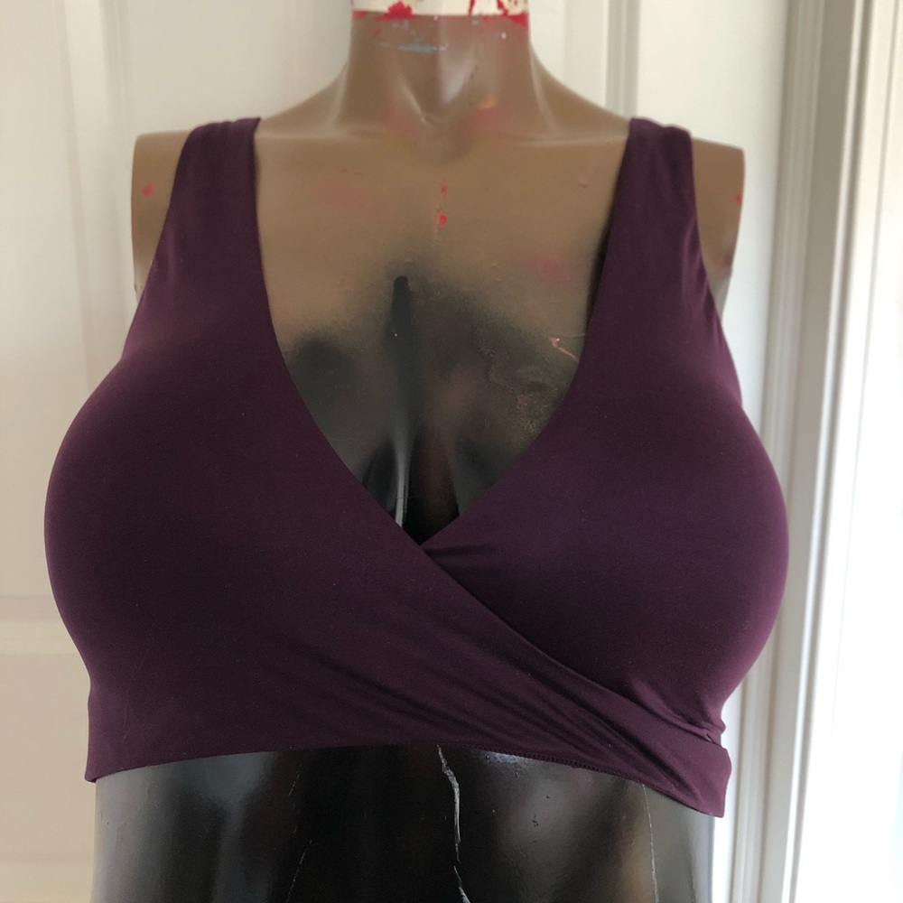 purple lace bralette